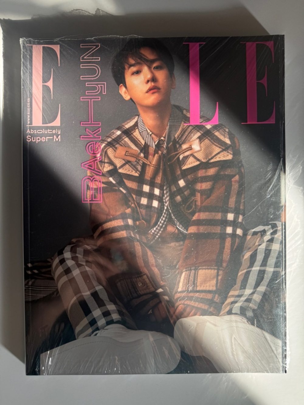 ELLE Korea Magazine Featuring Baekhyun of EXO for Super M October 2020 - NWT
